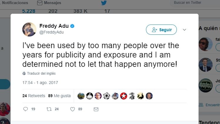 El jugador estadounidense narró su verdad.