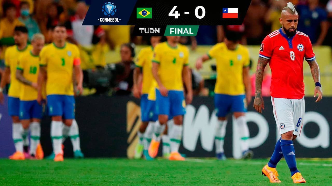 Brasil no se tienta el corazón y golea a Chile