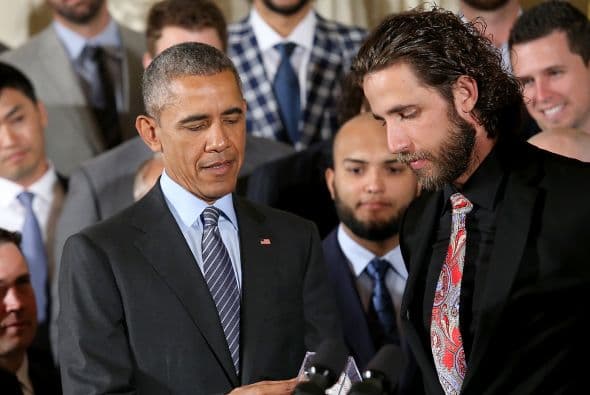 Obama recibió al equipo en la Casa Blanca por tercera vez en cinco años.