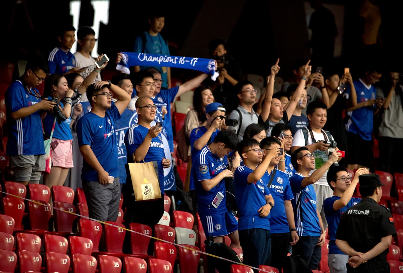 Chelsea, que ha tenido un crecimiento en todo el mundo, es cuarto con 76.854804 followers.