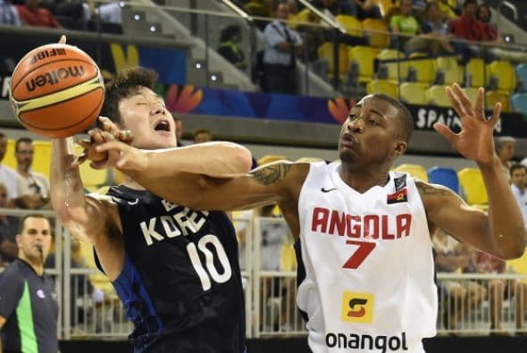 La selección de Angola se impuso a Corea del Sur (80-69) en el primer partido del grupo D del Mundial de básquetbol, en Las Palmas de Gran Canaria.