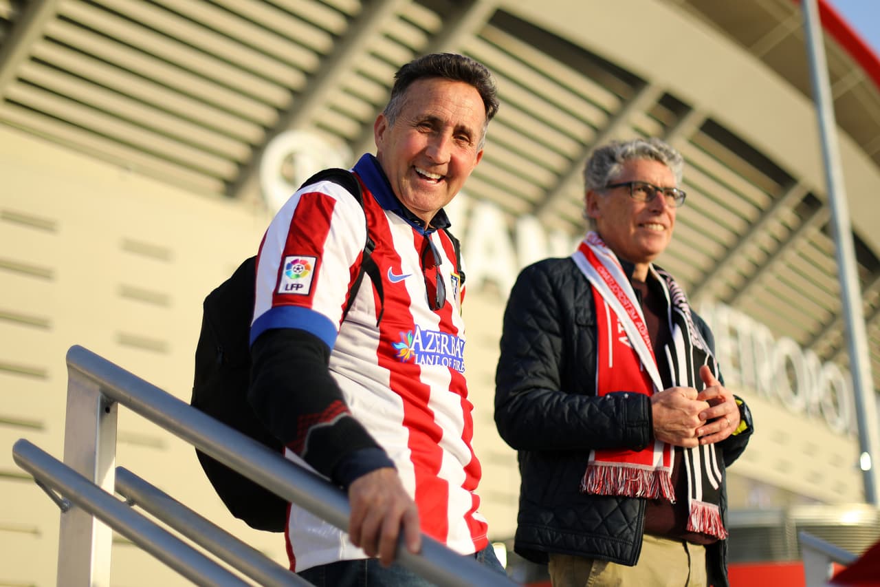 Los hinchas del Atlético de Madrid y de Juventus llegaron motivados al Wanda Metropolitano para vivir un duelo cerrado en el juego de ida de los Octavos de final de la Champions League.