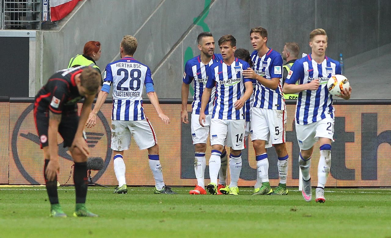 Hertha de Berlí celebra.