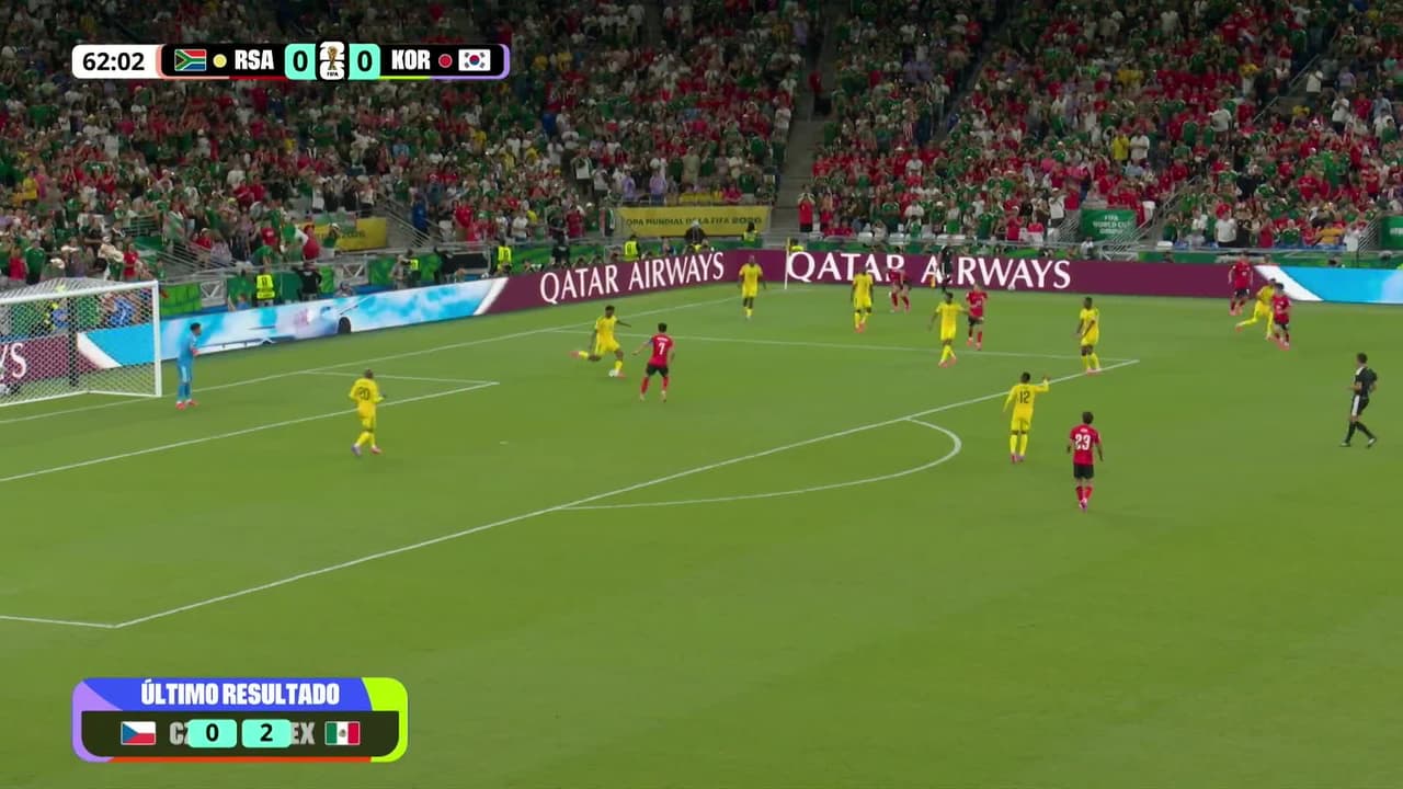 ¡GOL!  anota para Sudáfrica. Thapelo Maseko