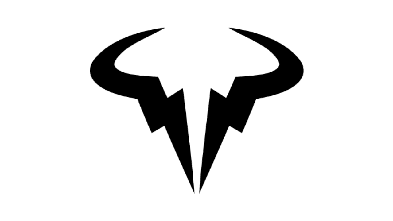 <b>El Toro Bravío del tenis</b>
<br>- Rafael Nadal es el símbolo de la bravura y el corazón grande para lograr todo lo que se propone. Es un gladiador, capaz de lograr las más increíbles hazañas a fuerza de coraje y tesón.
<br>- Por ser un jugador indomable, tener la fuerza y la potencia que destila en la cancha y obviamente por su nacionalidad española, el isotipo generado por Nike para su propia línea de indumentaria no podía ser otro que el símbolo de un toro.