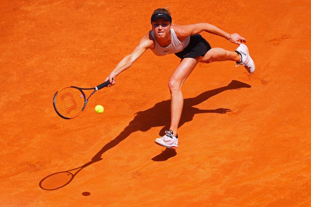 Svitolina despachó a Halep en dos sets, con parciales de 6-0 y 6-4 en un partido que duró apenas una hora, en Campo Centrale en el Foro Italico este domingo 20 de mayo de 2018.