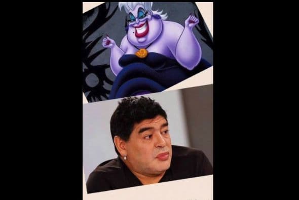 ¿Quién no recuerda la imagen de Diego Maradona con un look un poco...extraño?