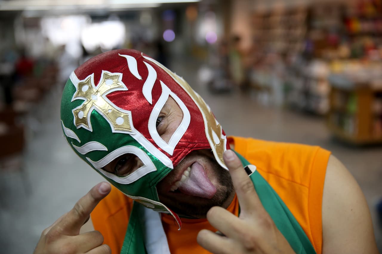Las máscaras son un atuendo típico en los fanáticos mexicanos en los Mundiales de fútbol, pero en Rusia 2018 fueron prohibidas. Acá algunas de las que han pasado en medio del apoyo de los hinchas.
