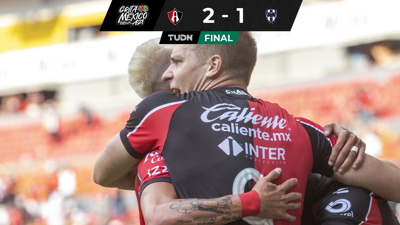 Atlas se reencuentra con el gol en casa y derrota a Rayados