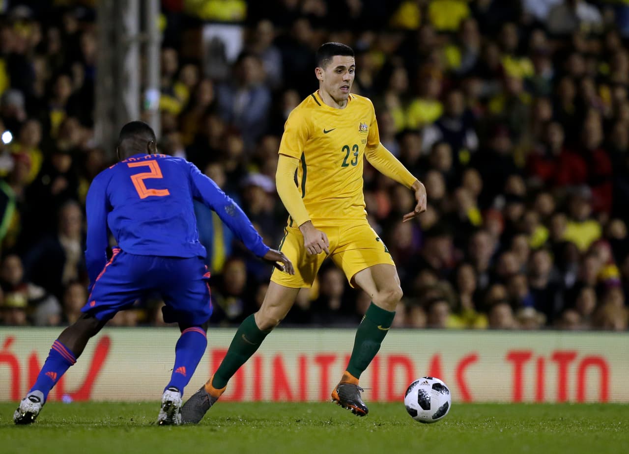 Australia intentó sorprender en ocasiones pero nunca contó con llegadas claras a la portería defendida por Davod Ospina.