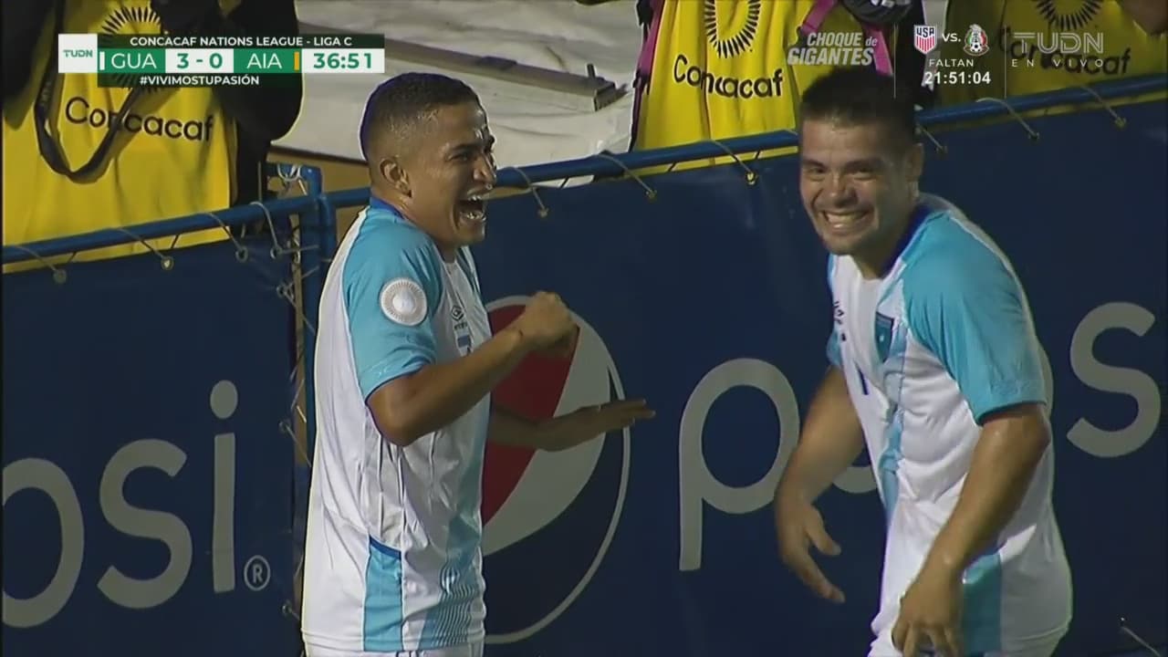 ¡Pero qué golazo! Marvin Ceballos aumenta el castigo de Guatemala