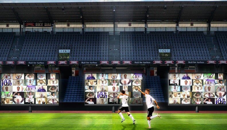 ¡Tribuna virtual! Equipo danés llevará 10 mil aficionados a su estadio