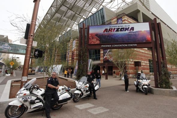 La ciudad de Phoenix, Arizona, empieza a calentar motores para recibir el Super Bowl XLIX entre los New England Patriots y los Seattle Seahawks (Foto: Mario Castillo)