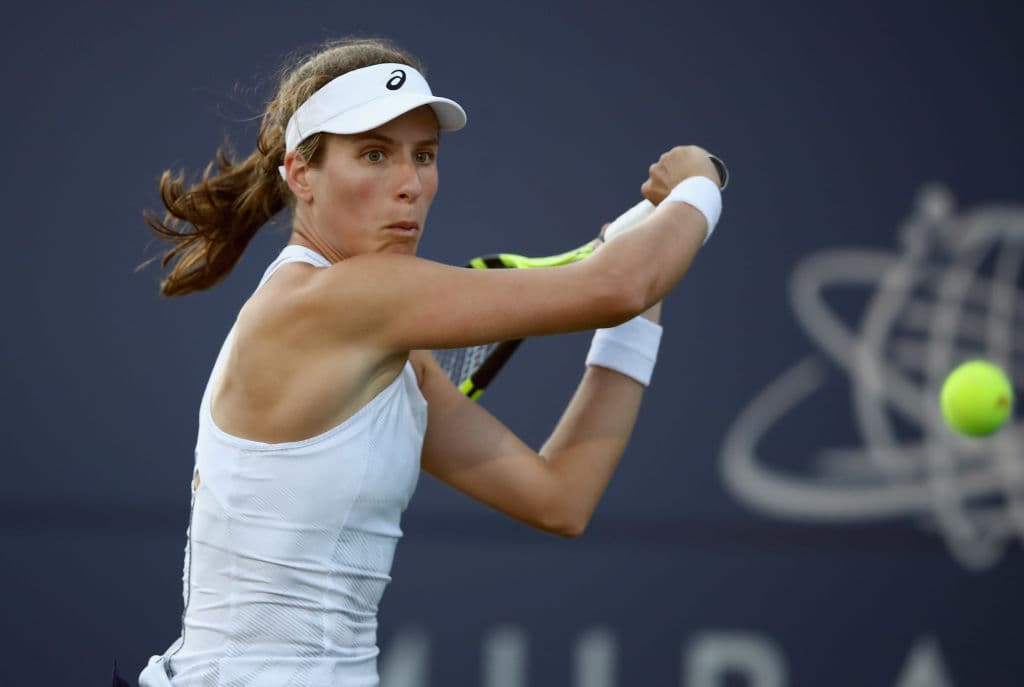 Fue despechada por 6-1 y 6-0 a manos de la británica Johanna Konta, 48 en el ranking de la WTA, quien ahora se medirá en segunda la ronda a la estadounidense Sofia Kenin.