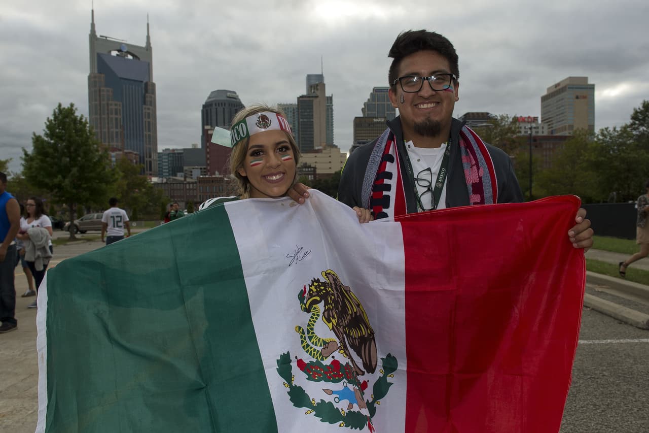 Foto de accion del partido Estados Unidos vs Mexico correspondiente a la Fecha FIFA celebrado en el estadio Nissan en Nashville, Tennessee. Action photo of the United States vs Mexico match corresponding to the FIFA Date held at the Nissan Stadium in Nashville, Tennessee. EN LA FOTO: