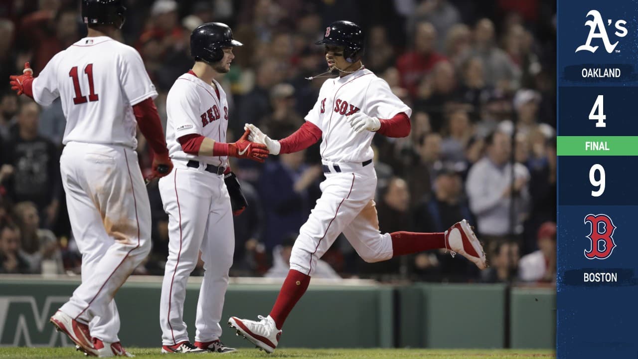 Los Red Sox se levantan para vencer a los Athletics