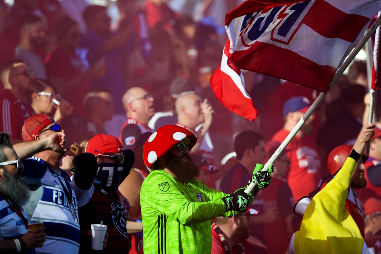 El público del FC Dallas estaba con su colorido y entusiasmo previo al partido contra Los Angeles FC en Toyota Stadium.