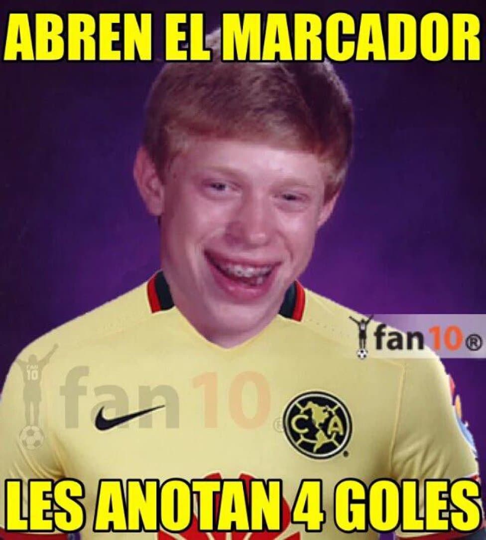 Las respectivas goleadas sufridas por América y Monterrey fueron el pretexto perfecto para que las redes sociales se llenaran de divertidos Memes. Aquí los mejores.