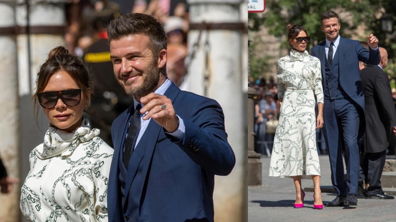 Con British Style, Victoria Beckham estropeó dresscode de la boda de Sergio Ramos