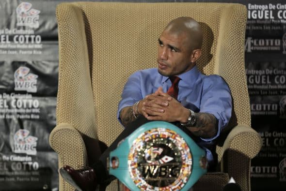 Al conseguir el cinturón medio, Cotto se convirtió en el primer puertorriqueño en ser monarca en cuatro divisiones diferentes (Foto: Cotto Promotions)