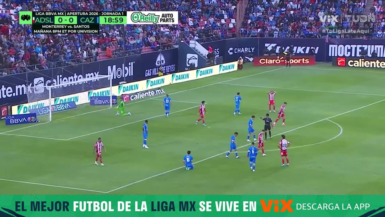 ¿Es San Luis o el Barça de Guardiola? Hermosa jugada que casi acaba en golazo