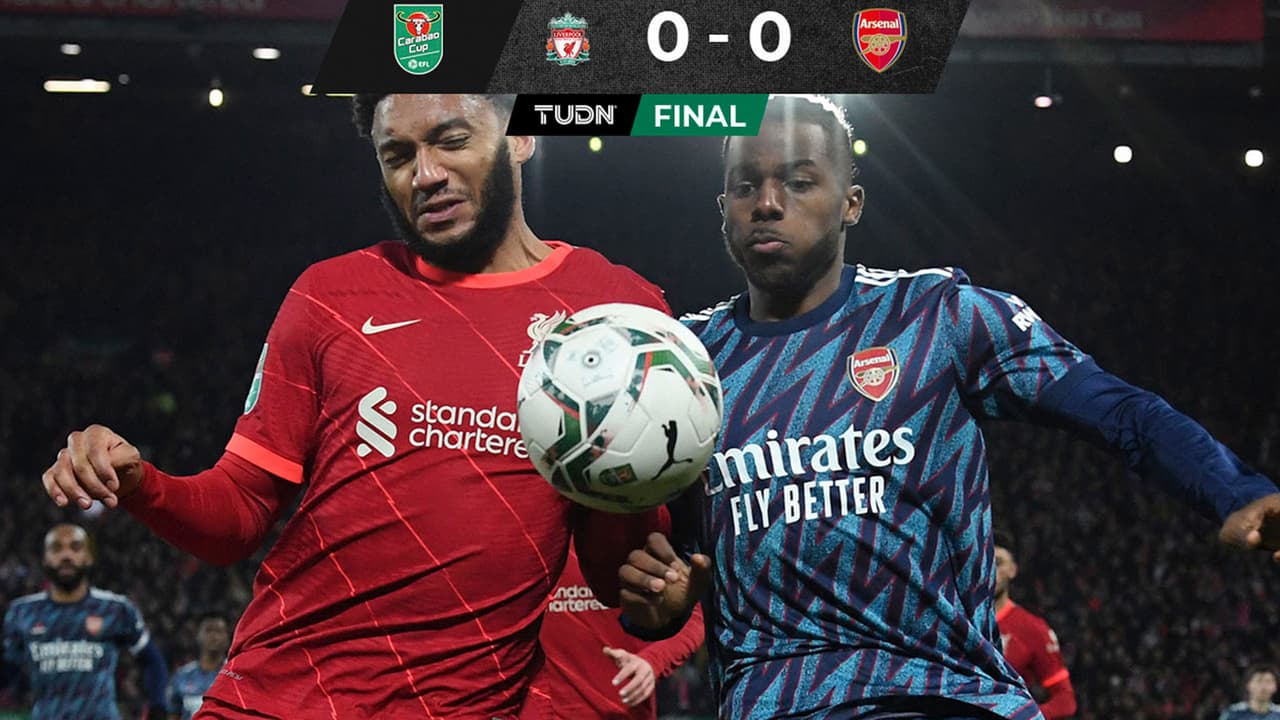 Liverpool y Arsenal no se hacen daño en la ida de Semis en EFL Cup