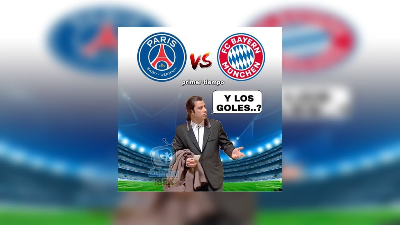 El PSG caen 0-1 en la final da la UEFA Champions League frente al Bayern Múnich, y los memes acabaron con el cuadro parisino.