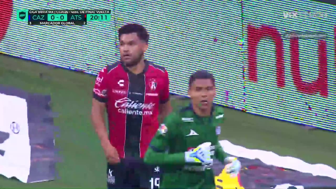 ¡Kevin Mier hace un atajadón y evita el primero del 'Mudo' Aguirre para Atlas!