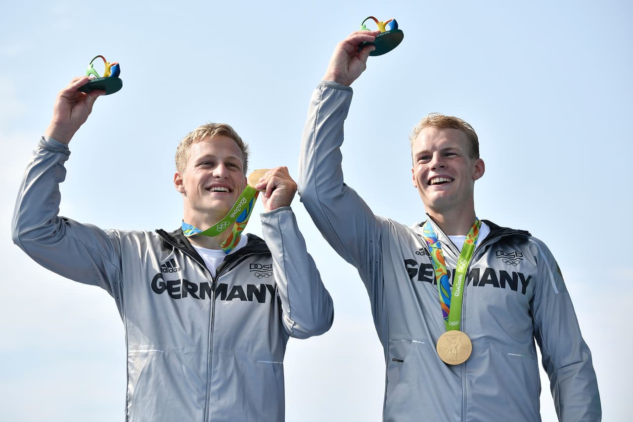 Los alemanes Rendschmidt y Gross se llevan el oro en K2 1000m de canotaje masculino