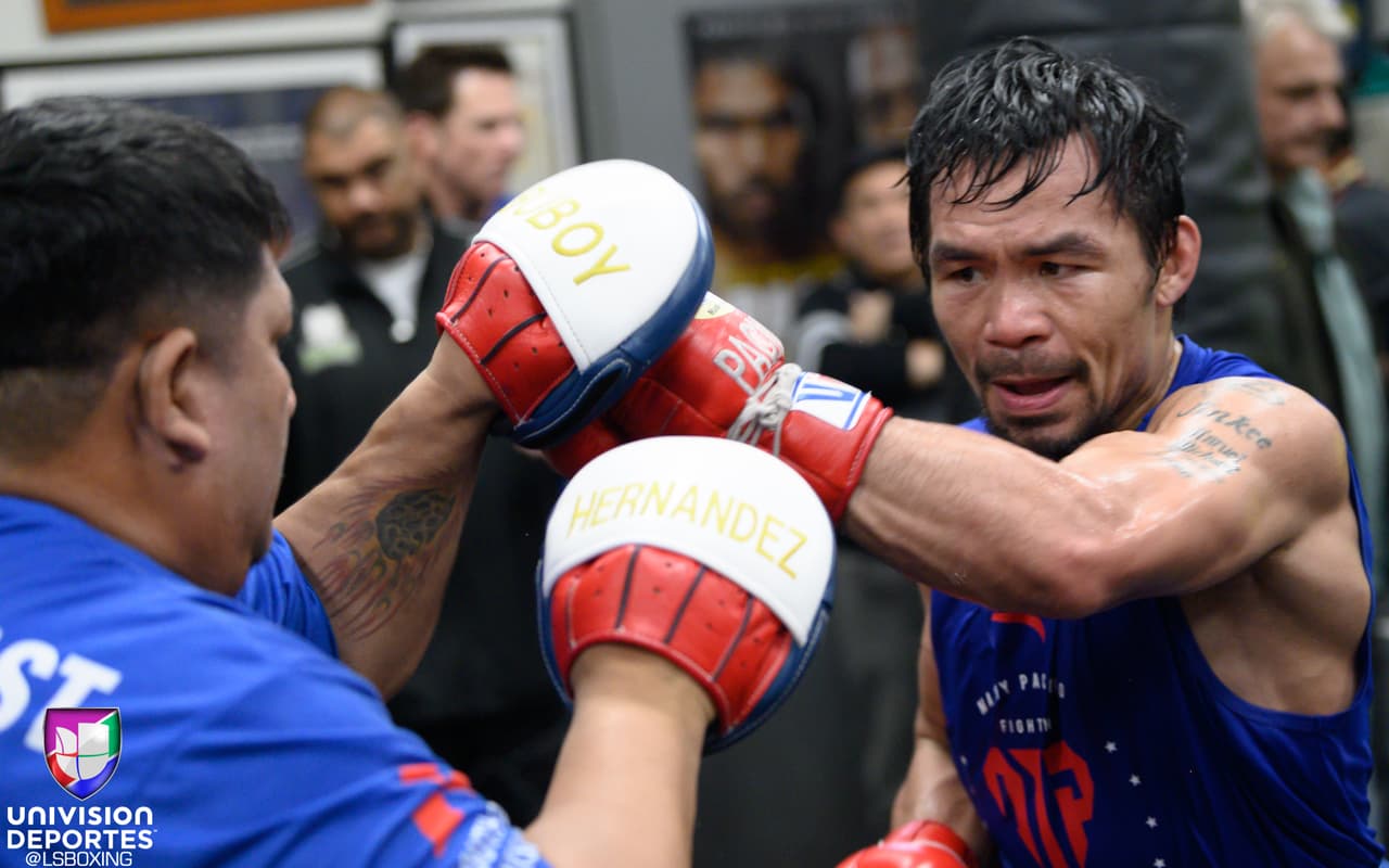 Manny Pacquiao y Adrien Broner se enfrentarán el sábado 19 de enero en el MGM Grand de Las Vegas por la faja AMB wélter del filipino.