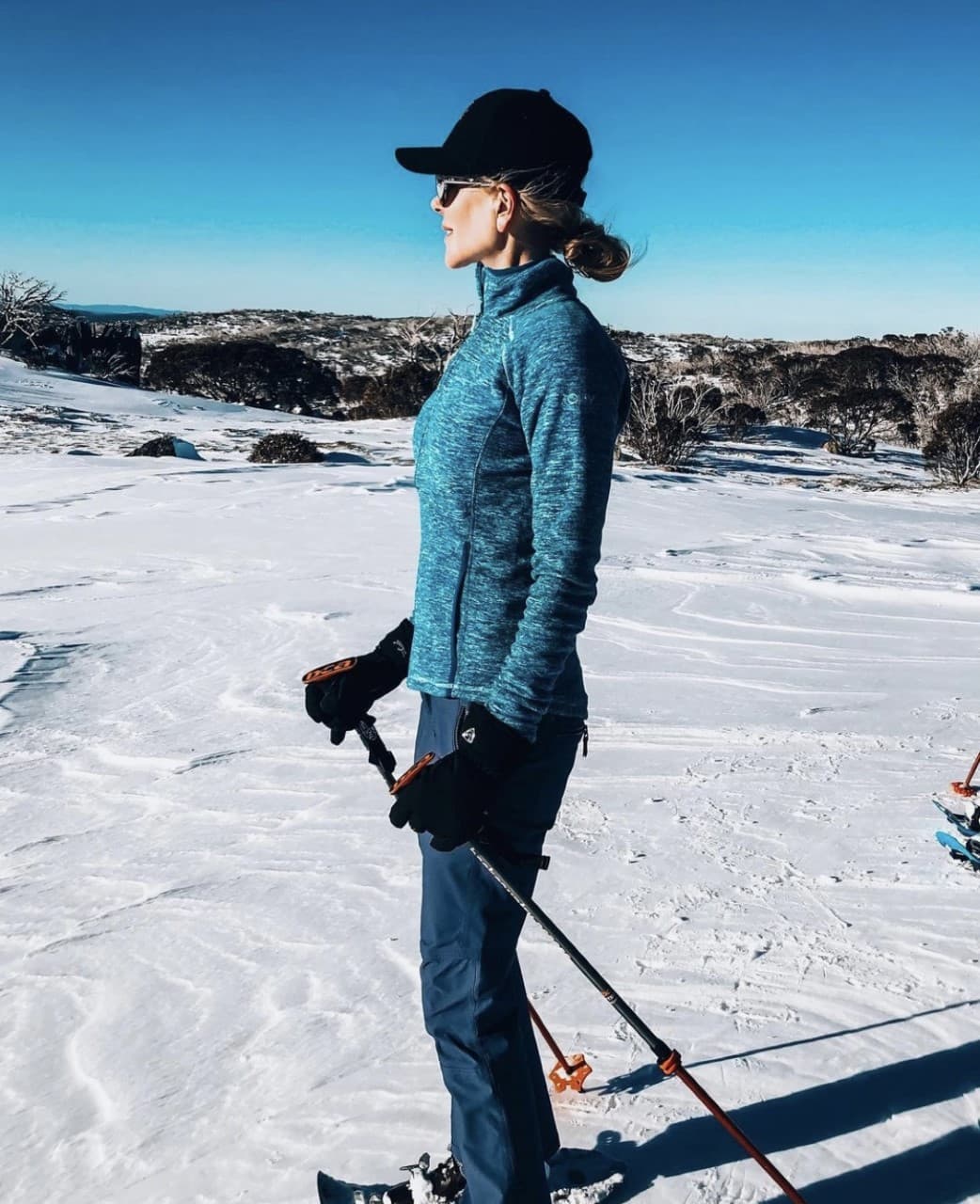 Además de correr e ir al gimnasio, a la exitosa modelo tambien le gusta escalar en la nieve.