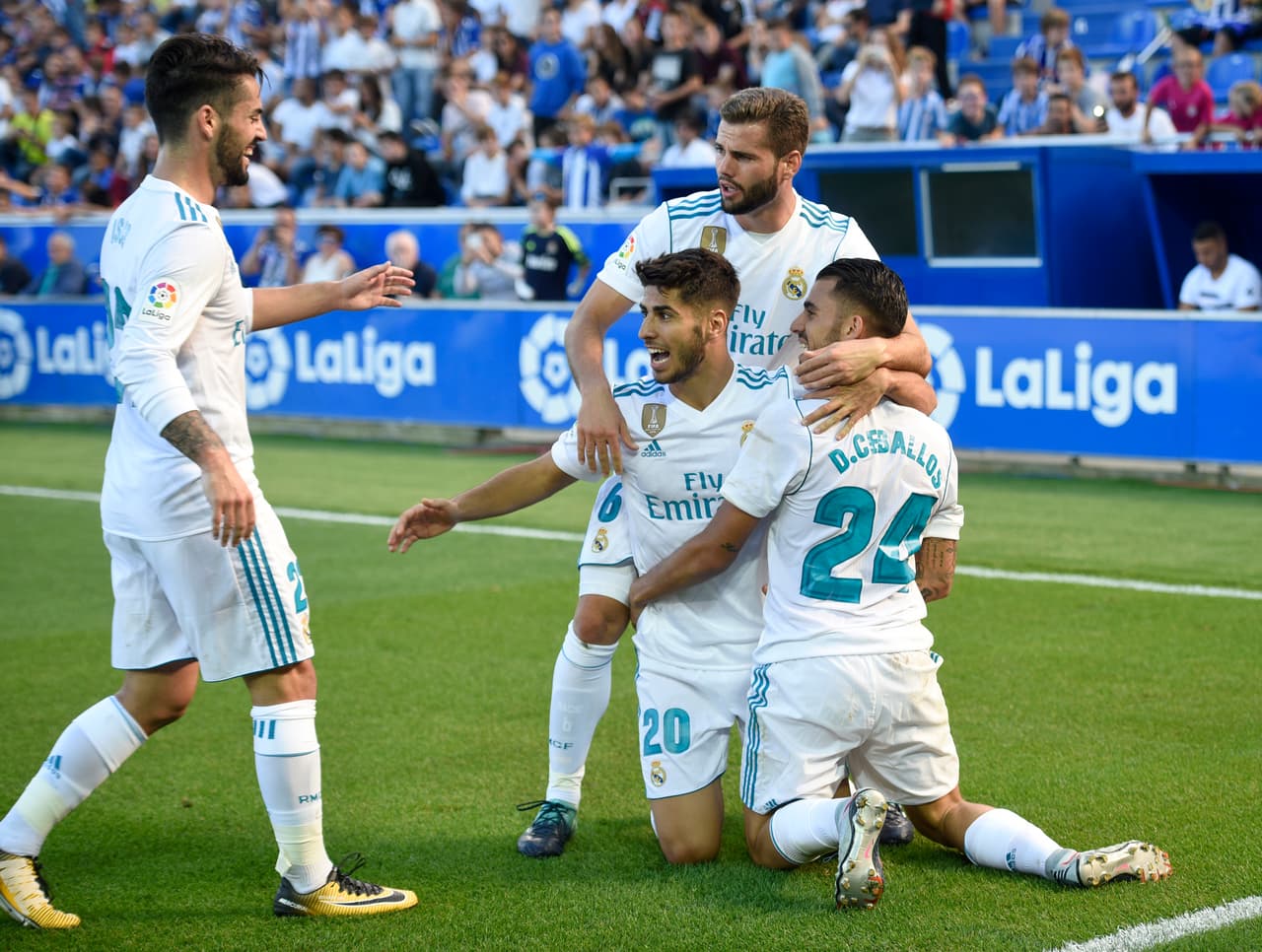 Real Madrid logró apurado triunfo ante el Alavés, sotanero de la Liga