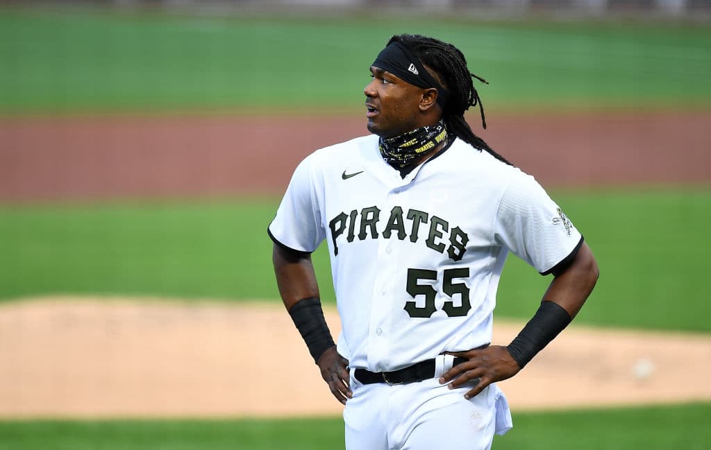 Josh Bell de los Pittsburgh Pirates.