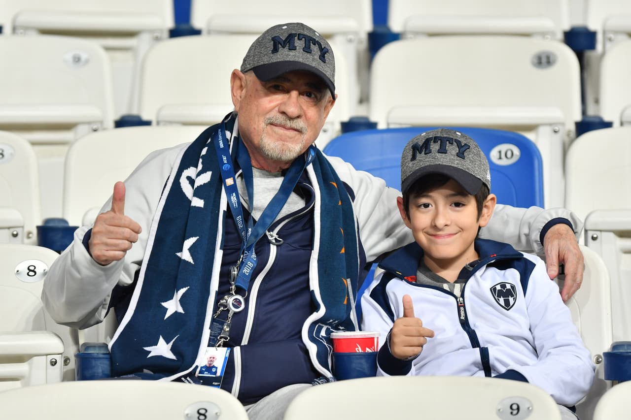 Este es el ambiente que hubo momentos antes del silbatazo inicial en el choque de Liguilla entre Monterrey y Santos Laguna.