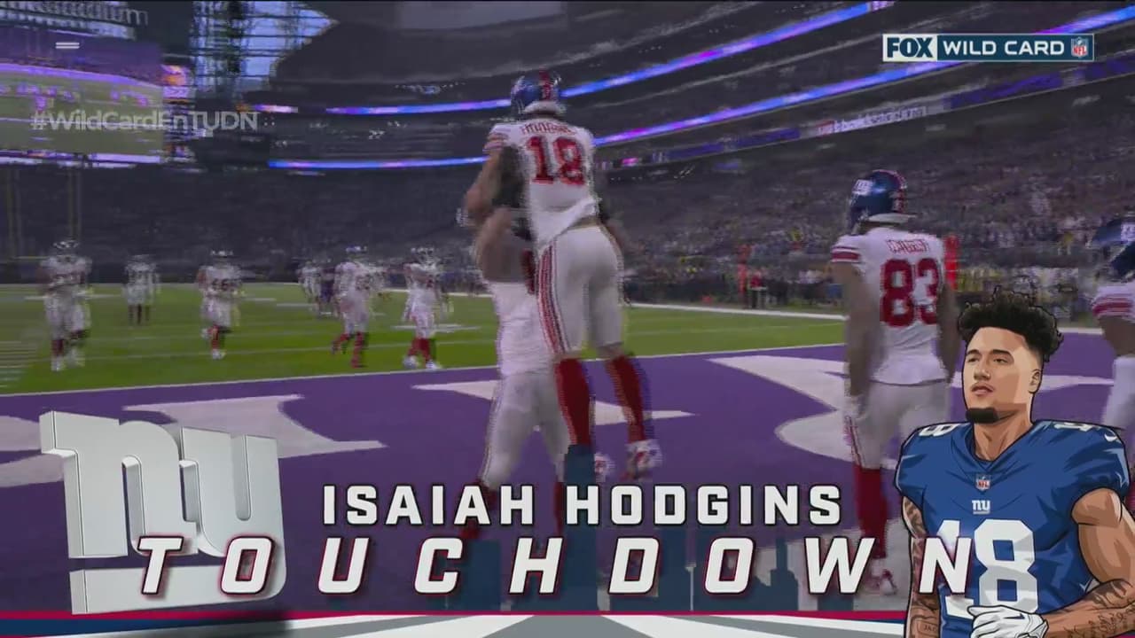 ¡Le dan la vuelta! Jones encuentra a Hodgins y los Giants toman ventaja