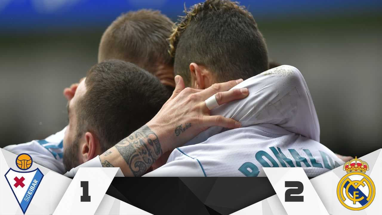 Real Madrid sufre para vencer al Eibar, pero Cristiano Ronaldo decreta el 2-1