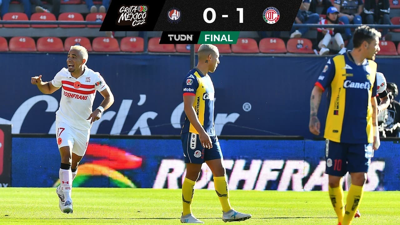 Toluca celebra su 105 aniversario con triunfo de visita ante San Luis