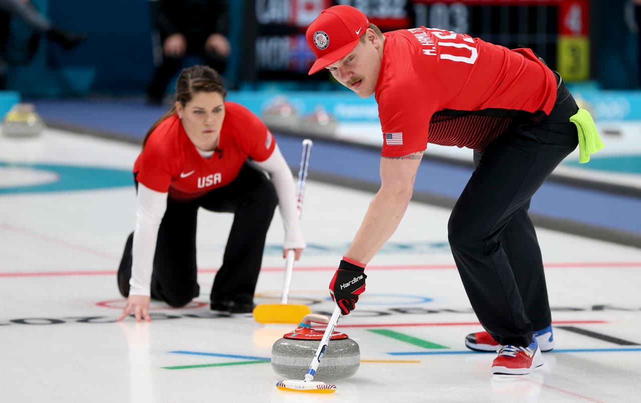 Los hermanos Hamilton representando a los Estados Unidos en los Juego de Invierno en Pyeongchang.