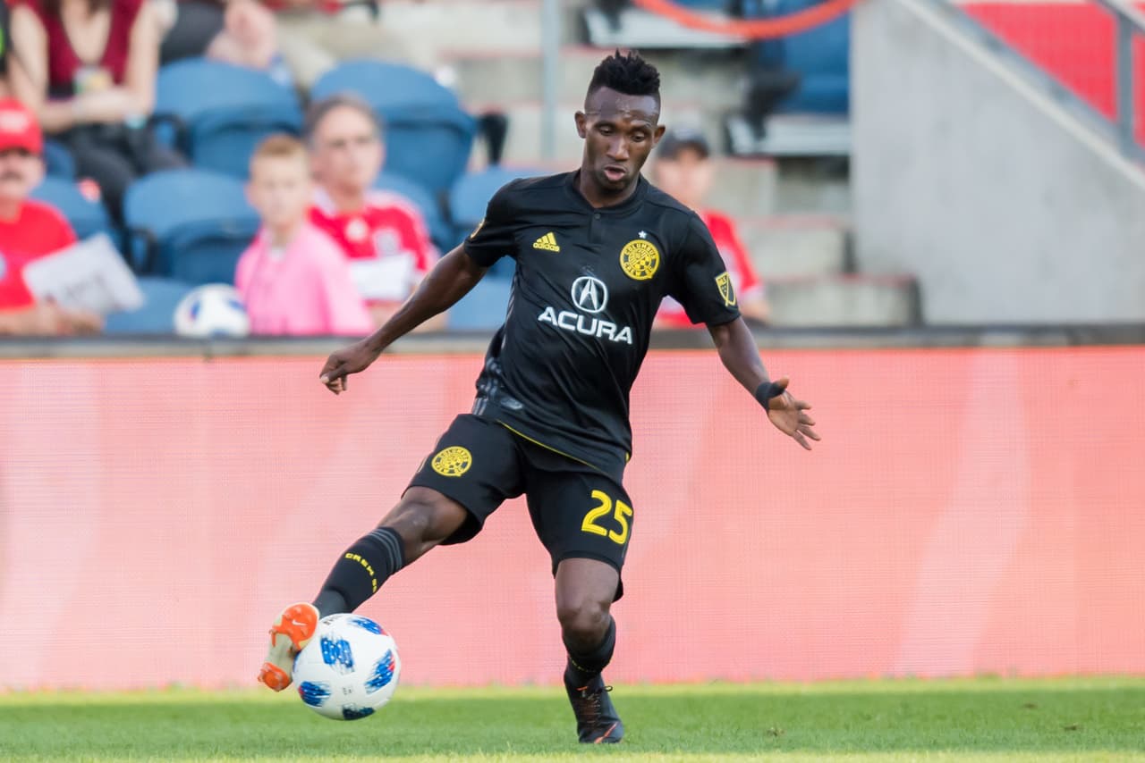 Harrison Afful volvió a ser dominante por la banda derecha en un Columbus Crew que derrotó con autoridad por 2-1 a New York City FC. (USA Today Images)