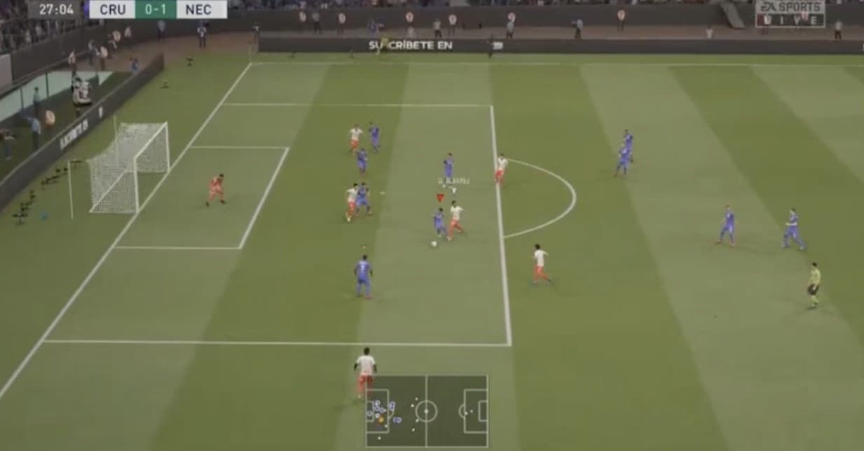 Cruz Azul no logra aguantar la ventaja y en la última jugada del partido Kevin Mercado se logra meter en el área de la Máquina para marcar el tanto del empate.