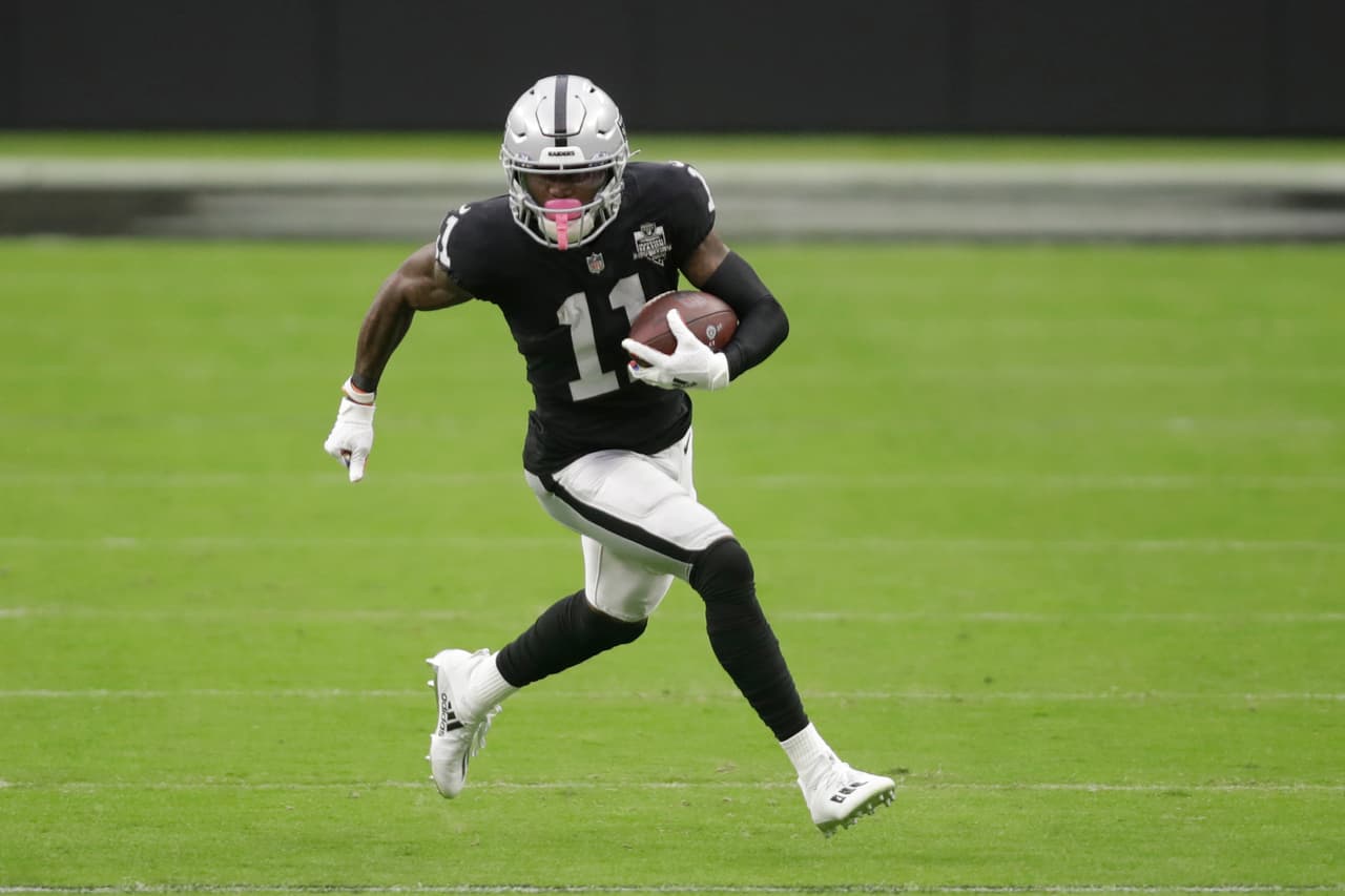 Henry Ruggs III, del equipo de Las Vegas Raiders.