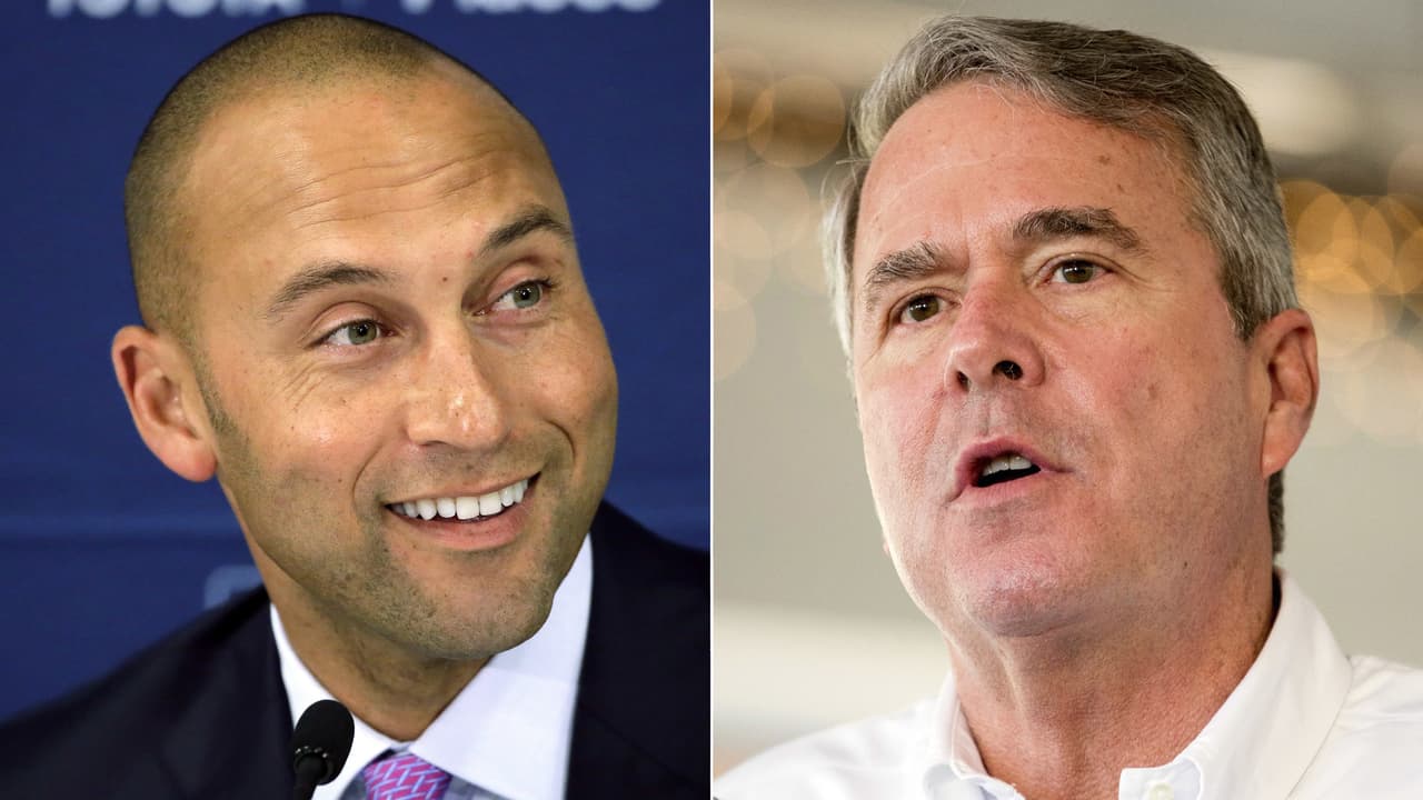 Jeb Bush y Derek Jeter, a punto de comprar los Miami Marlins por 1,300 millones