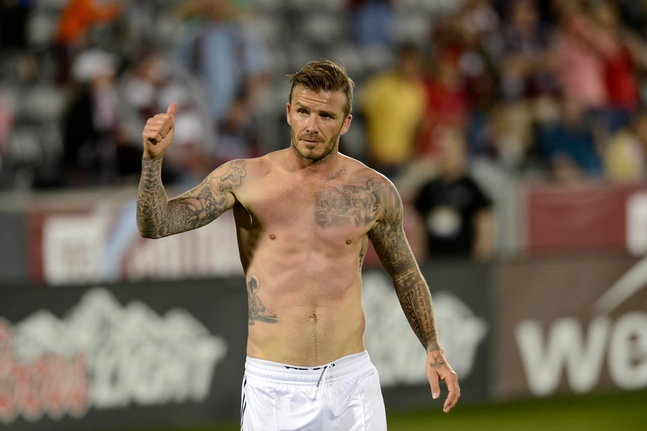 Bekcham fue un precursor de los tatuajes en todo el cuerpo entre los futbolista.