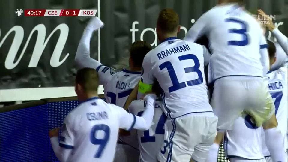 ¡GOOOL! Atdhe Nuhiu anota para Kosovo