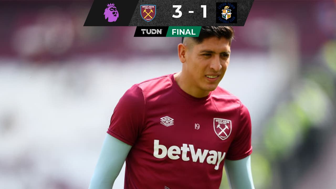 Edson Álvarez no participa en triunfo del West Ham ante Luton Town 
