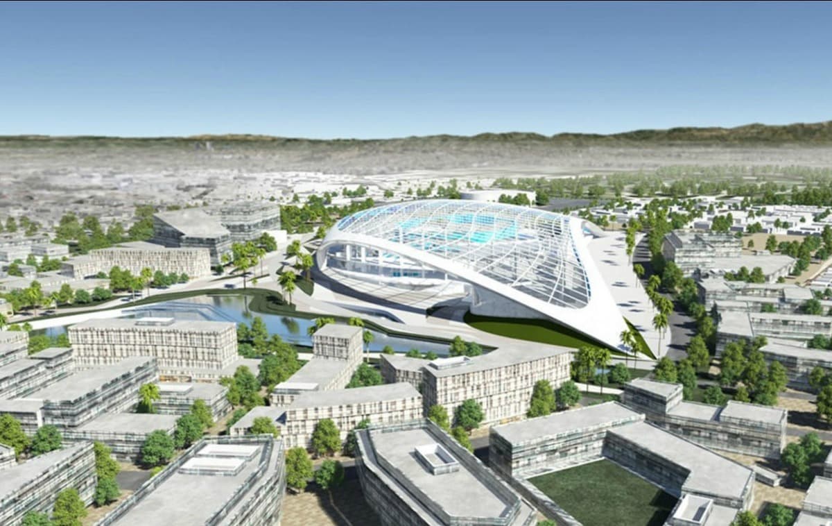 Dale un vistazo a las imágenes de cómo quedará el nuevo estadio de los Rams en Inglewood, el sitio del Super Bowl LV.