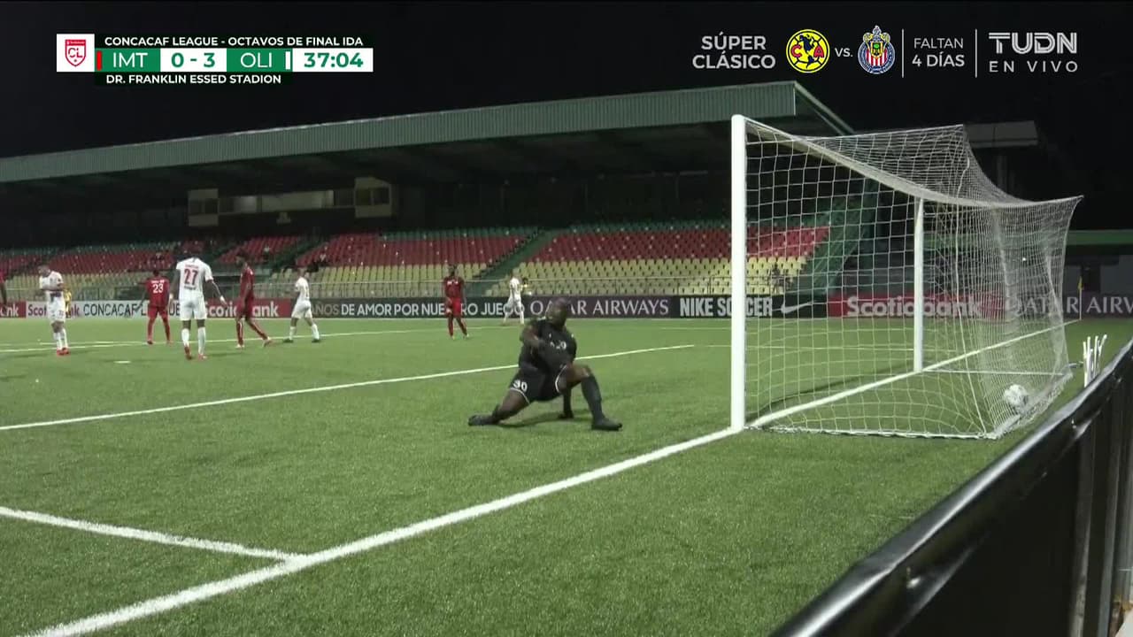 ¡GOOOL! Edwin Rodriguez anota para Club Deportivo Olimpia.