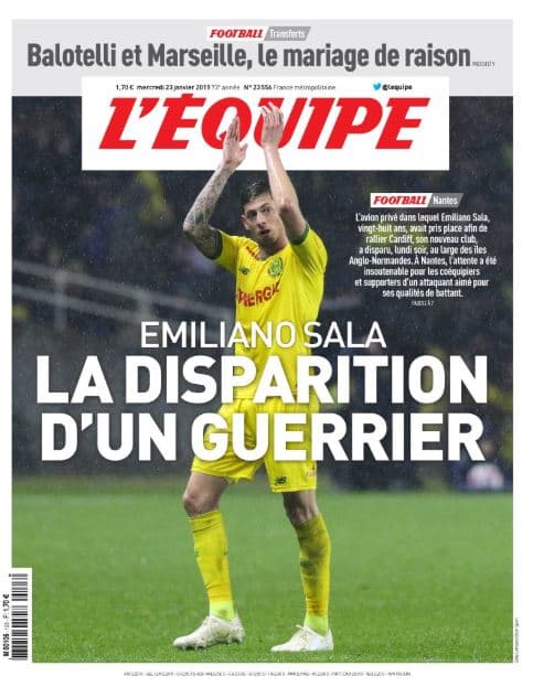 <b>France Football (Francia) - </b>"La desaparición de un guerrero"