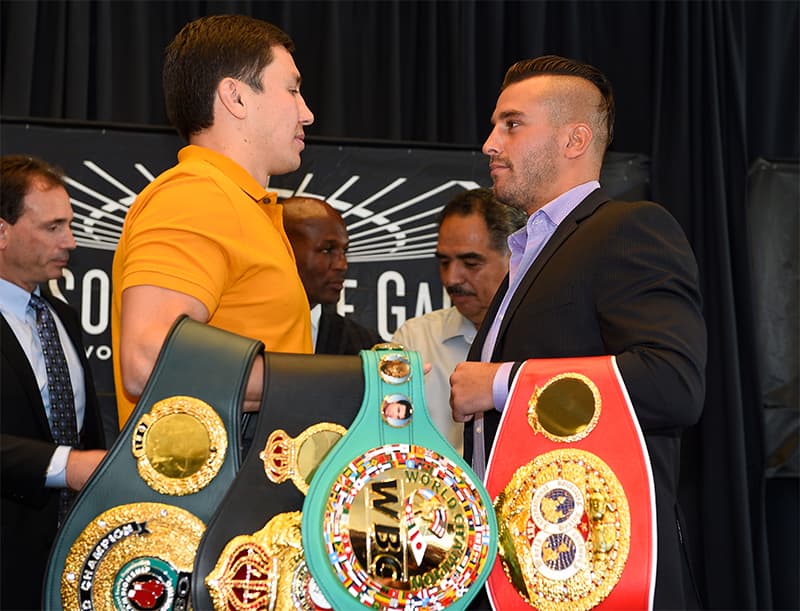 Gennady Golovkin y David Lemieux presentaron su combate del próximo 17 de octubre en el Madison Square Garden donde unificarán los títulos medios AMB y CMB del kazajo y el FIB del canadiense.