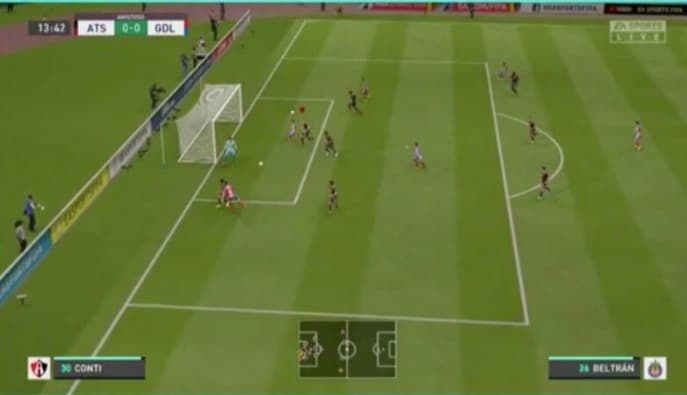 Fernando Beltrán se puso las ìlas en el segundo tiempo y consiguió el gol del empate para dividir los puntos.